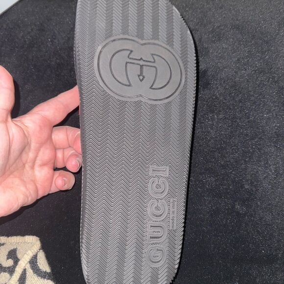 Brand new with box Gucci Black, Red, and Green mens Sandals slippers - Picture 12 of 15
